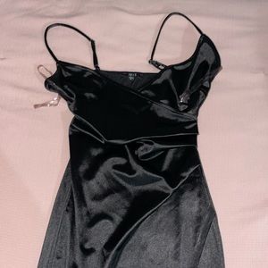 Black Satin Dress